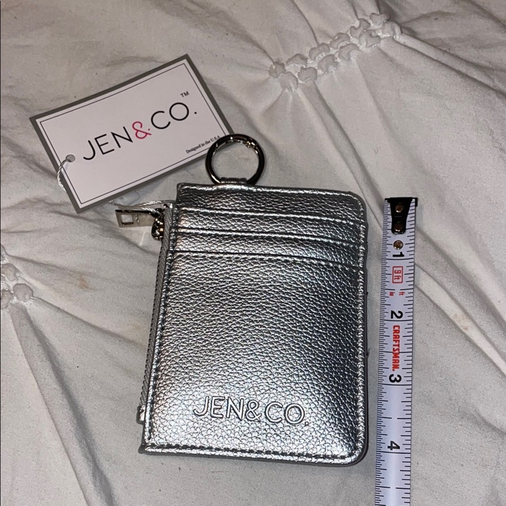Jen & Co Silver Card Holder